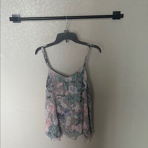 Torrid Floral Camisole in Pink and Green